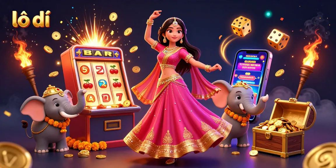 Win big in lô đề with colorful 3D characters and dynamic gambling elements bursting with excitement.